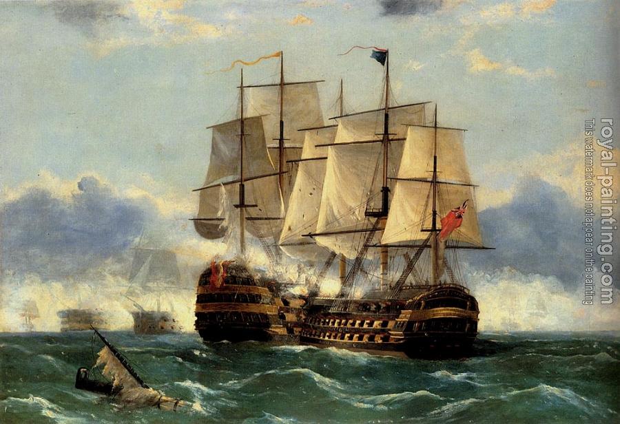 Frederick Tudgay : The Battleship Trafalgar